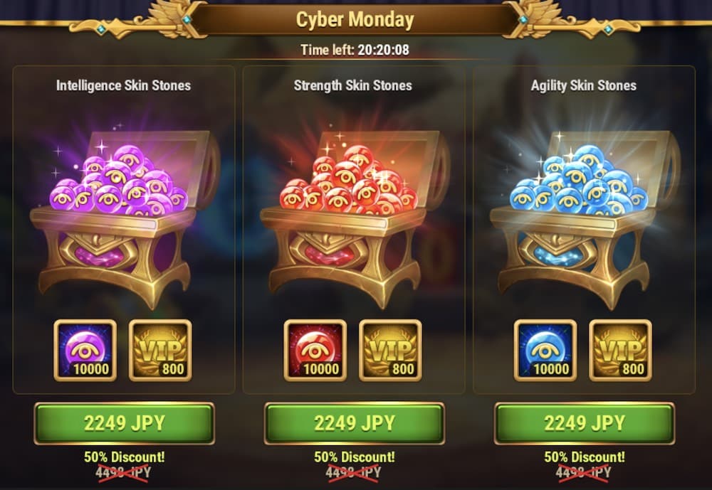 Cyber Monday sale on Hero Wars