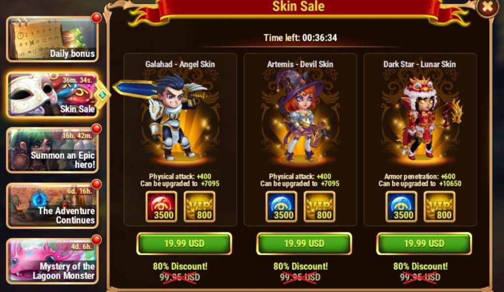 hero-wars-skin-sale